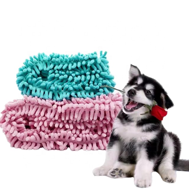 Microfiber Chenille Dog Towels Pet Kain